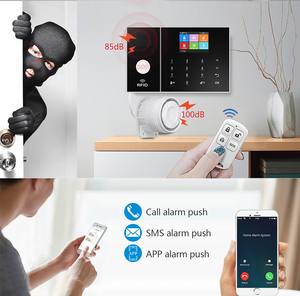 Sistema de alarma de seguridad para el hogar inalámbrico con WIFI inteligente, host antirrobo de grafiti con control remoto por aplicación, hecho de plástico duradero - Product Image 4