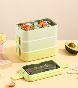 WXL5882層スクールキッズオフィスワーカー電子レンジ加熱ランチ食品収納ボックスステンレス鋼ランチボックス - Product Image 6