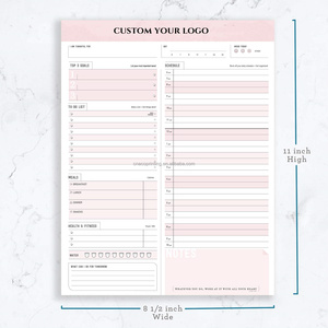 Impreso personalizado para hacer horario 50 lágrima prima concentrado planificador diario libretas - Product Image 1