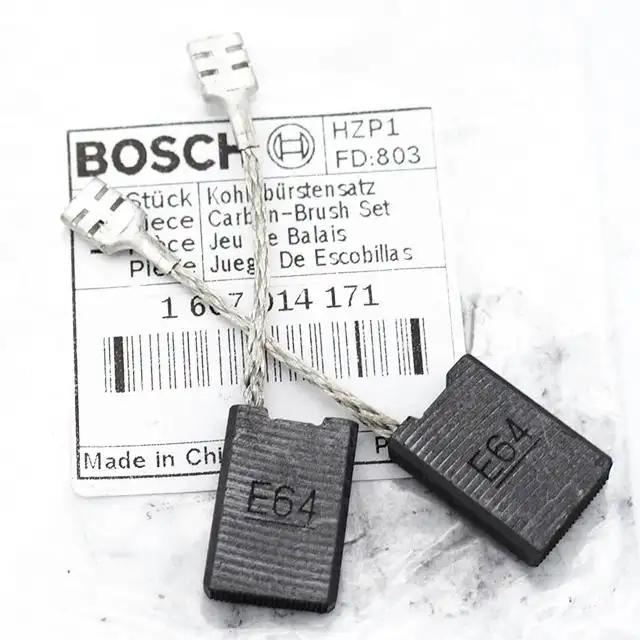E64 spazzola di carbonio per 1607014171 Boschs GCO2000 TCO2000 GWS20-180 angolare smerigliatrice accessori di ricambio spazzola di carbone