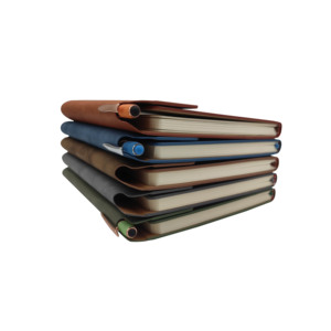 Solid <strong>Color</strong> Customizable Meeting Minutes/Class <strong>Notes</strong> Leather <strong>Notebook</strong> <strong>with</strong> Bookmarks Thermal Binding <strong>Notebook</strong> - Product Image 4