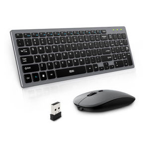 Office Style 96 Teclas Diseño personalizado Teclado inalámbrico recargable Ratón Combo - Product Image 1