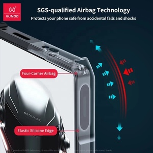 ASUS Rog Phone 8 Pro Phone8用Xundd磁気ケース耐衝撃カメラ保護バックストライプクリアカバーホルダー付き - Product Image 4