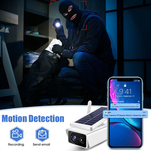 Solar Bullet Security IP Camera 4MP Dual Lens WiFi IR Night Vision Two <strong>Way</strong> Audio Smart <strong>Wireless</strong> Solar CCTV Camera <strong>System</strong> ABQ-Q1 - Product Image 2