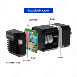 Integrierter Schrittmotor Nema17 mit hohem Drehmoment, kleiner Schrittmotor mit Treiber und Absolutwert geber