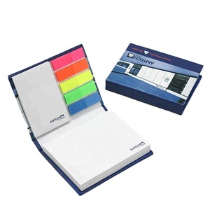 Regalos de regalo baratos, bloque de diseño personalizado, Bloc de notas adhesivo estacionario con pegatina de bandera PET - Product Image 1