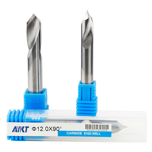 HRC50 <strong>End</strong> <strong>Mill</strong> 45 Degree Convex <strong>Mill</strong> <strong>Chamfer</strong> Aluminum Tungsten Coating Diameter 10mm Angle 45