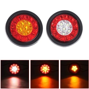 24V <strong>Led</strong> Tail Light for Truck , <strong>Red</strong> Tail Light Lens Material 24LEDS - Product Image 4