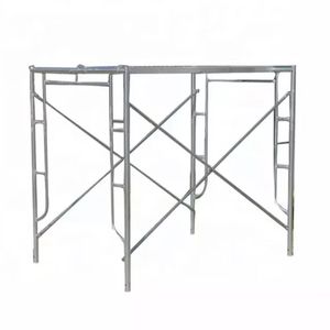 Sistema de andamios de acero en H para elevadores de construcción con plataforma de andamio de diseño plegable y capacidad de carga pesada - Product Image 5