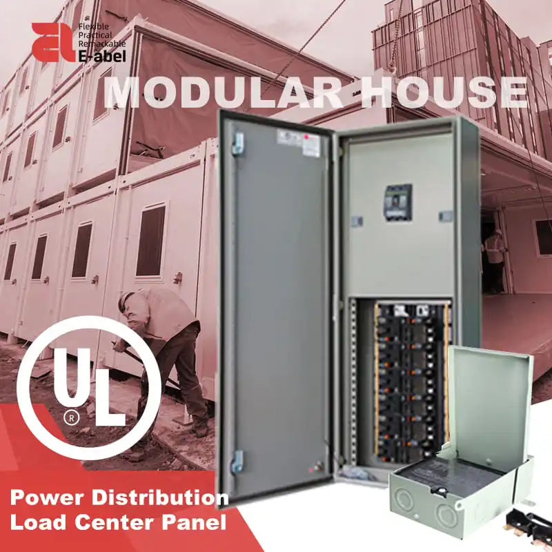 Solución de sistema de distribución de energía Eabel panel de centro de carga de construcción de casa modular panel de control