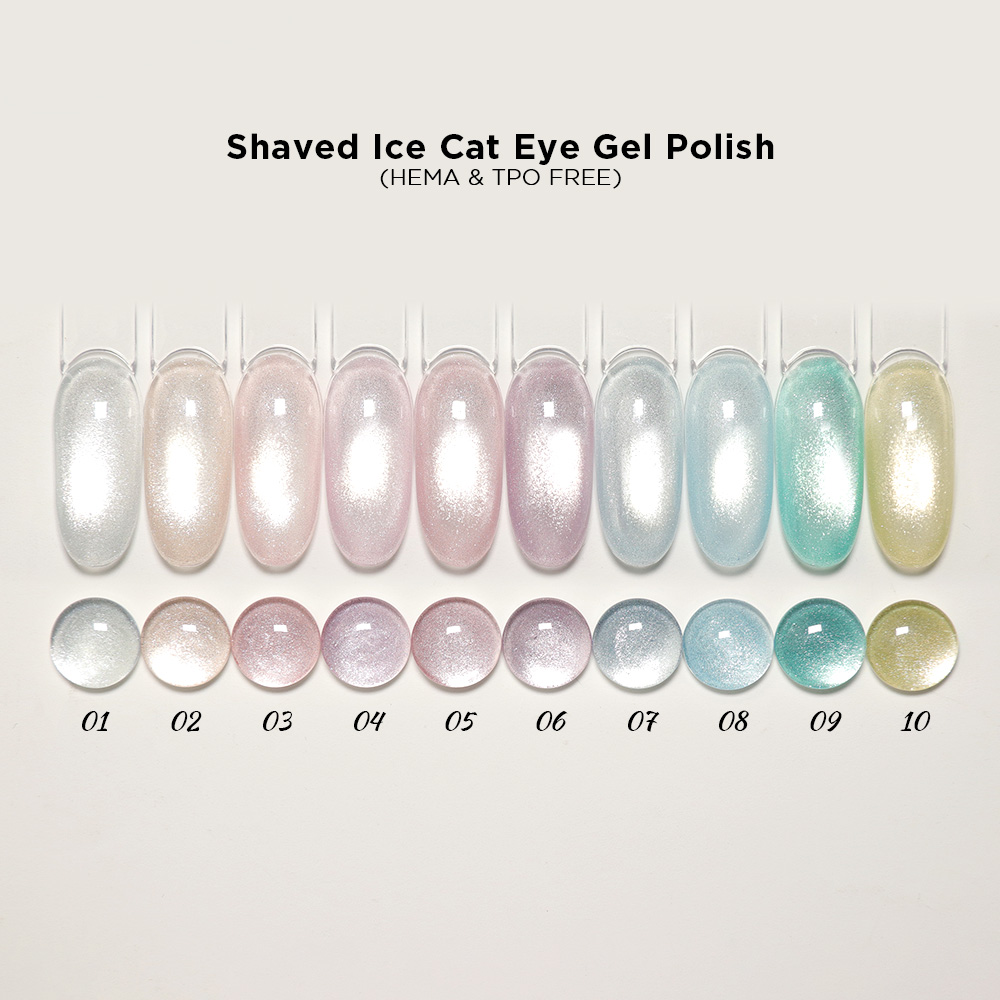 Vernis Gel Œil de Chat Effet Glaçon (Sans HEMA ni TPO)