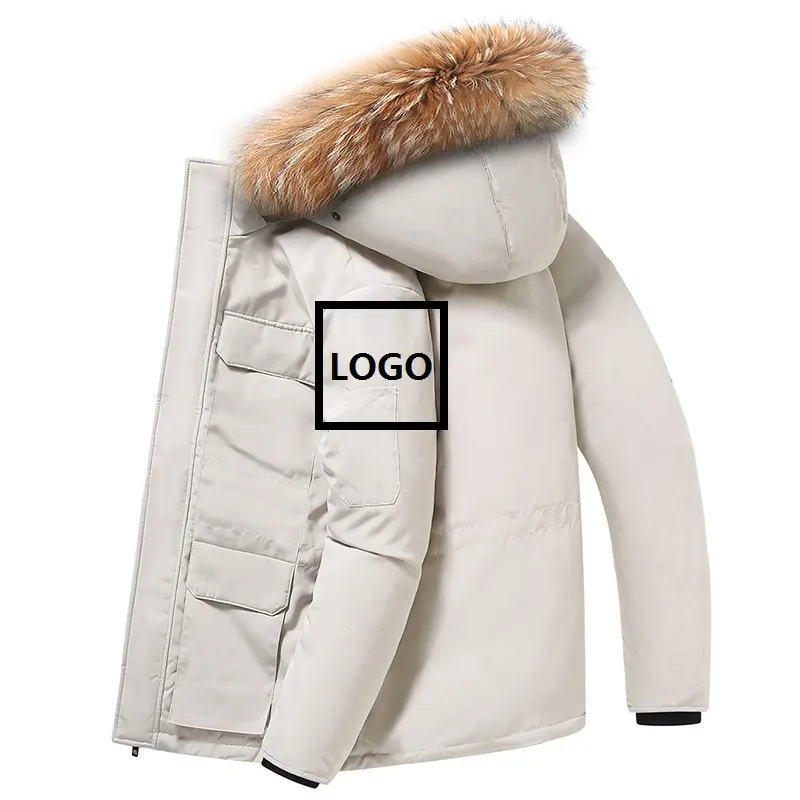 Lusso classico esca Plus Size personalizzato nuovo autunno inverno uomo Outdoor Lady piumini e cappotti di pelliccia