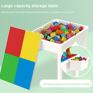 WOMA TOYS Wholesale EBay Hot Sale <strong>Multi</strong> <strong>Function</strong> Playing Desk Learning Drawing <strong>Game</strong> Big Building Block <strong>Table</strong> for Kids Jouet - Product Image 5
