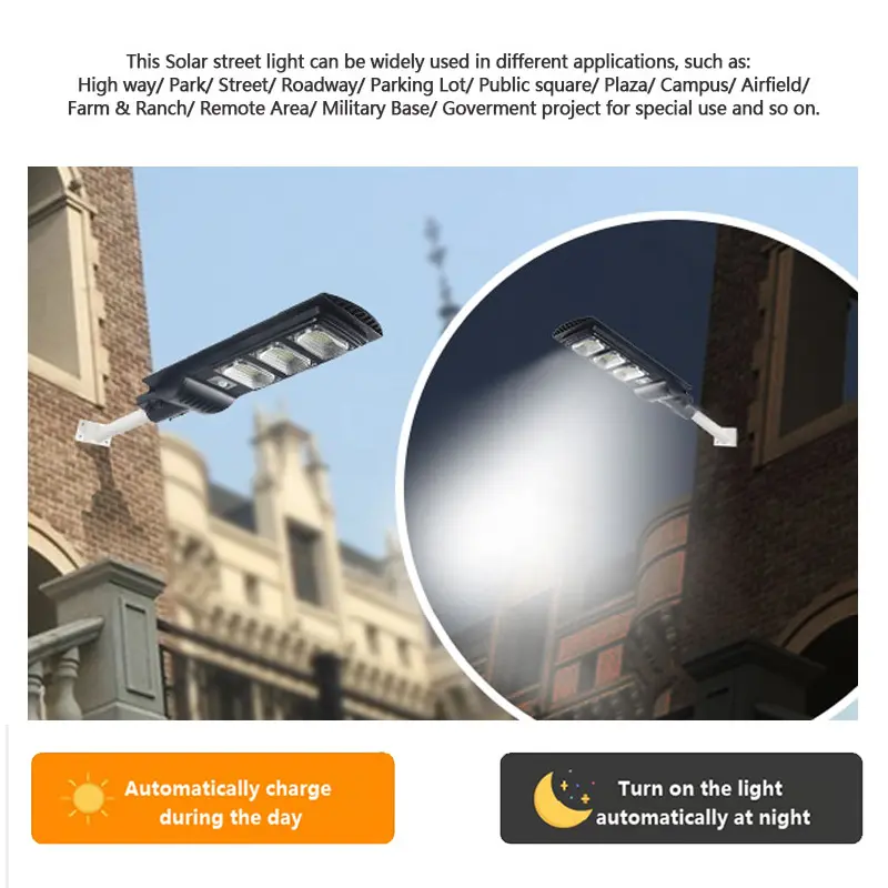 LED Solar Street Light Lamp ip67 Water Proof Motion Sensor All in One Switch Solar Street Light Outdoor Waterproof Solar Light