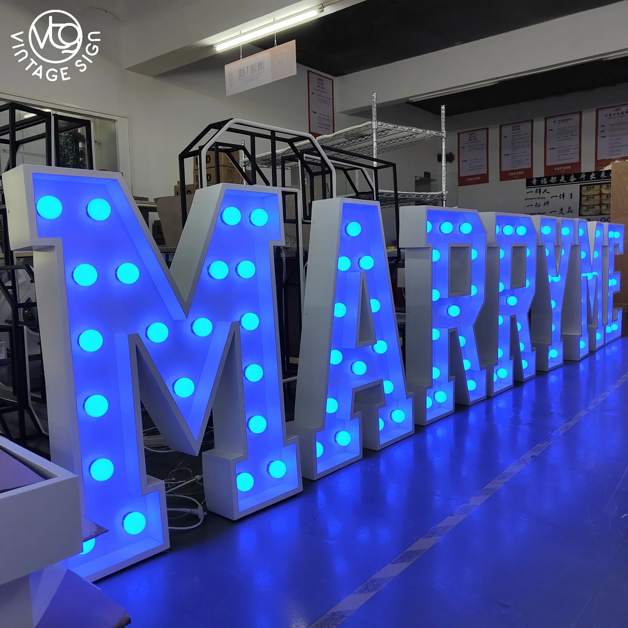 Bulb Letter Sign 100cm Building Letters Giant 5ft Marquee Numbers Template MARRY ME Wedding Decoration