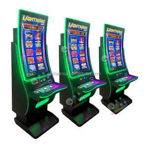 Qianmen Best bewerteter Luxus Best Quality Durable Metal 43 Zoll gebogener Touchscreen Skill <span class=keywords><strong>Game</strong></span> <span class=keywords><strong>Machine</strong></span> Cabinet für Light ening Link - Product Image 4