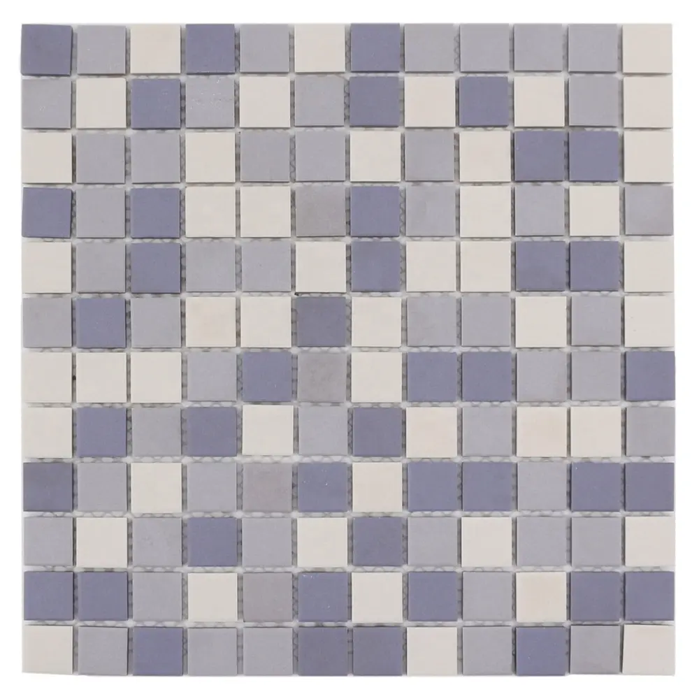 Moderne Ganzkörper unglasierte matte quadratische lila Badezimmer Wände und Böden Keramik fliesen Mosaik