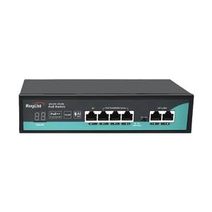 สวิตช์ POE 4พอร์ต10/100Base-TX มาตรฐาน POE สามารถ802.3BT ได้ตามมาตรฐาน PoE ++ สำหรับเครือข่าย - Product Image 2