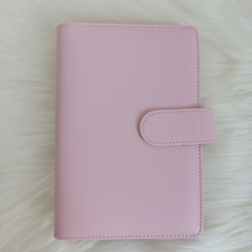 Couverture de classeur budgétaire rose