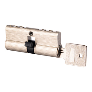 Cerradura de cilindro de puerta abierta doble inteligente a precio competitivo con llaves de ordenador 70mm Tamaño 60mm tipo de bloqueo de leva con acabado satinado - Product Image 2