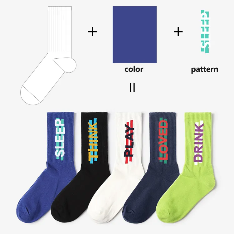 Chaussettes de sport pour homme, chaussettes de sport de qualité supérieure, en coton, avec Logo personnalisé, pour ems