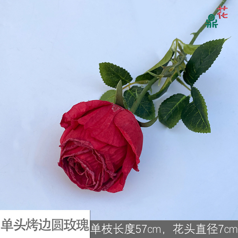 Single-headed roasted round rose GY Red