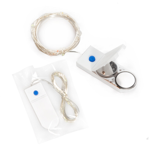 Cable de cobre con 3 funciones, luces Led con microbatería, 20 Led, 2m, intermitentes, decoración de Navidad y boda - Product Image 6