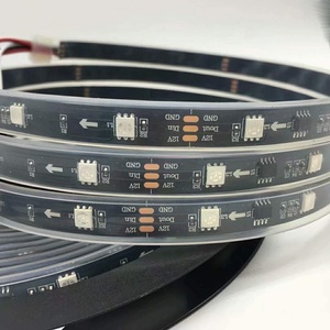 12 В постоянного тока WS2812B WS2811 светодиодные пиксельные полосы 60/90/144 светодиода/м программируемые индивидуально адресуемые умные RGB полноцветные светодиодные полосы