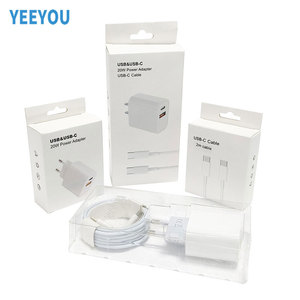 超高速20W PDウォールチャージャーUSB A + Cトラベル充電器OTP & OVP保護付きiPhone 15 14 13 12 11米国EU - Product Image 1