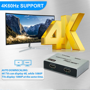 Interruptor HDMI 2x1 De fábrica OEM, interruptor HDMI de 2 puertos, interruptor HDMI 4k30hz, 1 entrada y 2 salidas para monitores duales - Product Image 5