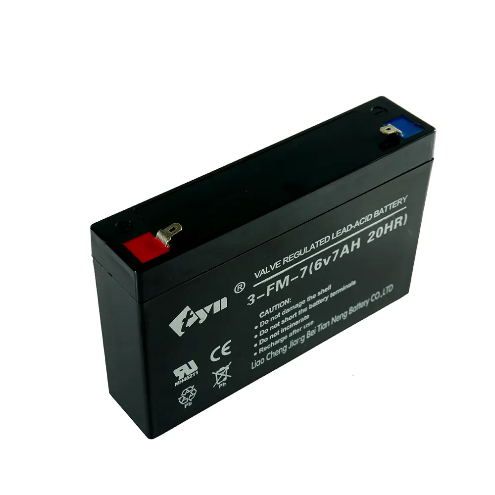 Chu kỳ sâu bảo trì miễn phí chì-axit Pin 6V7AH pin khô cho xe đẩy em bé UPS EPS đèn nhấp nháy