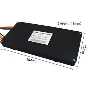 สวิตช์เซนเซอร์ระบบสัมผัส12V 5A 60W สำหรับกระจกอัจฉริยะปุ่มหกปุ่มพร้อมหน้าจอที่แสดงผลเวลาผ่านบลูทูธ - Product Image 2