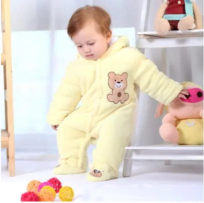 Macacão de pelúcia personalizado para bebês, roupas de inverno para bebês, recém-nascidos, pijamas, macacão de pelúcia, roupas de bebê para meninos e meninas