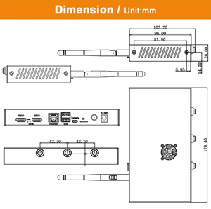 EDATEC-CM4IOCASE truciolare progettato per Raspberry Pi CM4 IO Board, con ventola PWM e interruttore, Antenna, batteria al litio Philips CR2032 - Product Image 5