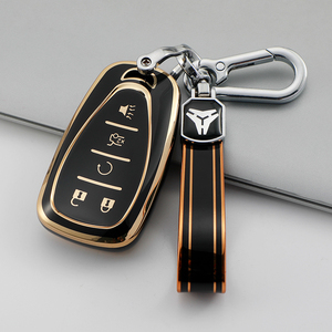 Premium yumuşak TPU araba anahtarı durum kapak kabuk için Chevrolet Equinox Malibu XL Cruze anahtarlıklar çanta anahtarlığı aksesuarları fabrika