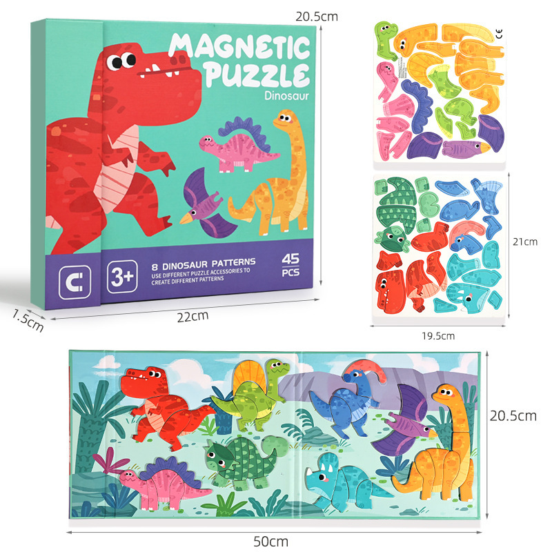 Livre de puzzles YF-3D (dinosaures)