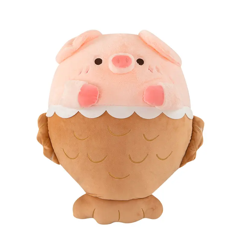 Grosir mainan hewan lembut katun PP boneka baru hadiah ulang tahun anak-anak mainan boneka babi lucu