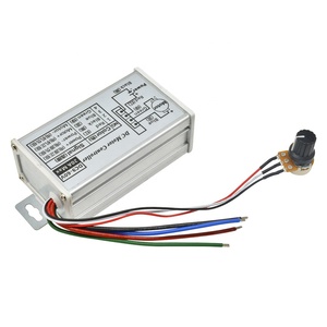 DC 9-60V 20A PWM DC regolatore di velocità continuo del motore modulatore di larghezza dell'impulso velocità del motore 100K potenziometro rotativo - Product Image 4