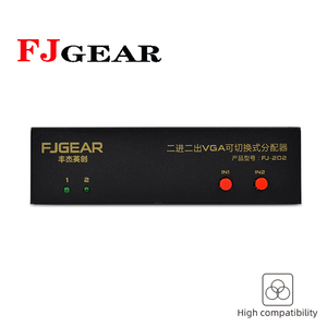 FJ-202 Fjgear two in two/four outVGA切り替え可能スプリッタービデオグラフィックアレイスイッチ2*2/4 - Product Image 2