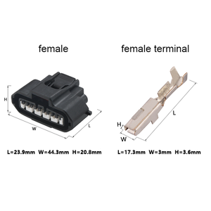 7283-7050-30 2JZ-GTE MAF التوصيل الإشعال الهواء تدفق متر موصل 5 دبوس السيارات للماء الأكسجين الاستشعار موصلات MG640945-5 - Product Image 2