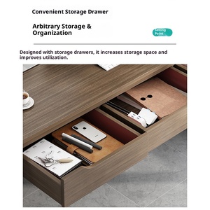 مكتب كمبيوتر حديث على شكل حرف L قابل للتعديل لوحة أدراج تخزين متعددة الوظائف لطلاب غرفة المعيشة - Product Image 5