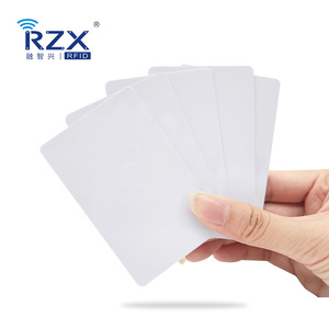 Plastik CR80 RFID yazdırılabilir UID QR kodu PVC PVC 85.5*54*0.9mm Crad erişim kontrol kartı - Product Image 5
