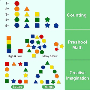 Montessori ahşap sıralama ve istifleme oyuncak bebekler için renk & S eşleştirme kutusu Unisex erken eğitici oyuncak çocuklar için - Product Image 5