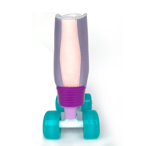 רמה גבוהה של נשים שורה כפולה להחליק רולר להחליק על 4 גלגלים קל השכרת נעלי החלקה בד - Product Image 5