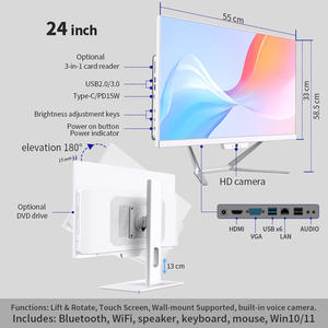 Computadora de escritorio todo en uno de diseño avanzado Core I3 I5 I7 AIO PC RAM 8G/16G SSD 256G /512G para uso comercial en el hogar y la Oficina - Product Image 6