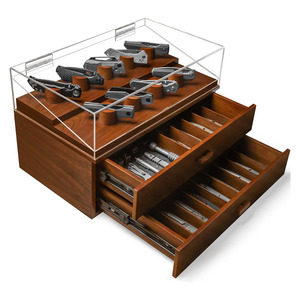 Armada Cao Cấp Túi dao hiển thị trường hợp hộp bóng cho 40-50 dao với ngăn kéo lớn lưu trữ bộ sưu tập của bạn với phong cách - Product Image 1