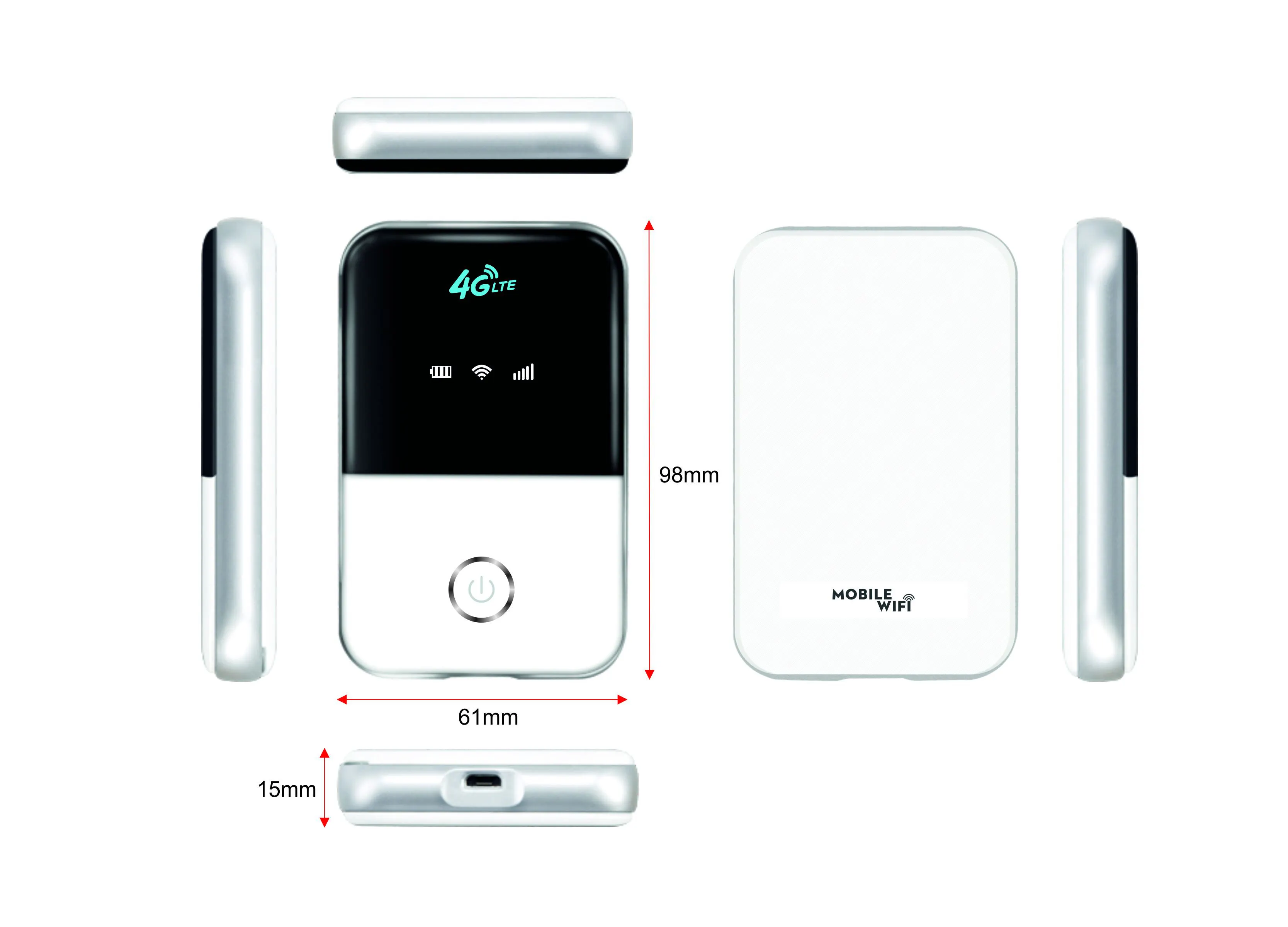 MINI Routeur de poche Wi-Fi sans fil portable Hotspot Mi-fi 3G 4G Lte avec carte Sim Routeur de poche 4g mi-fi 150Mbps