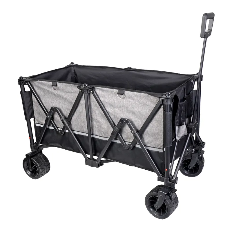 Preço De Atacado Portable Lounge Beach Wagon Cart Garden Camping Food Wagon Para Venda