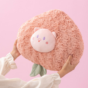 スーパーソフトシミュレーションフルーツピーチブルーベリーAocadoぬいぐるみ枕クマタイプインターネット有名人写真小道具ホーム背もたれクッション - Product Image 5
