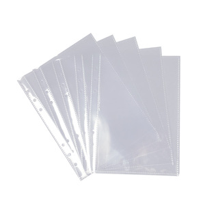 Venda quente A5 Binder Foto Sleeves1, 2 ou 4 bolsos Loose-leaf Inner Iage 6 Anel Limpar A5 Binder Fotos Álbum